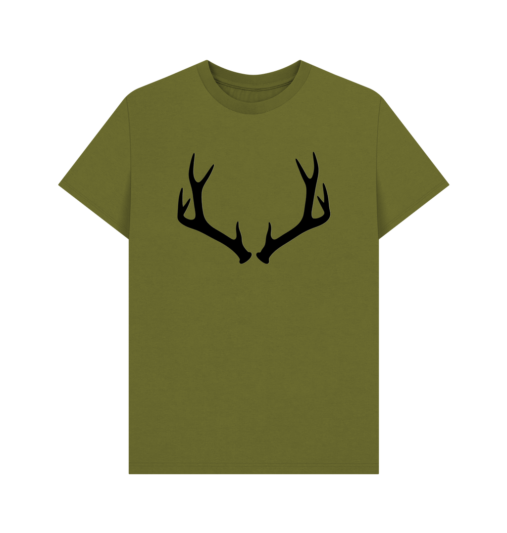 Moss Green Printed T-shirt Front
