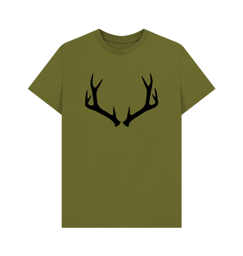 Moss Green Printed T-shirt Front