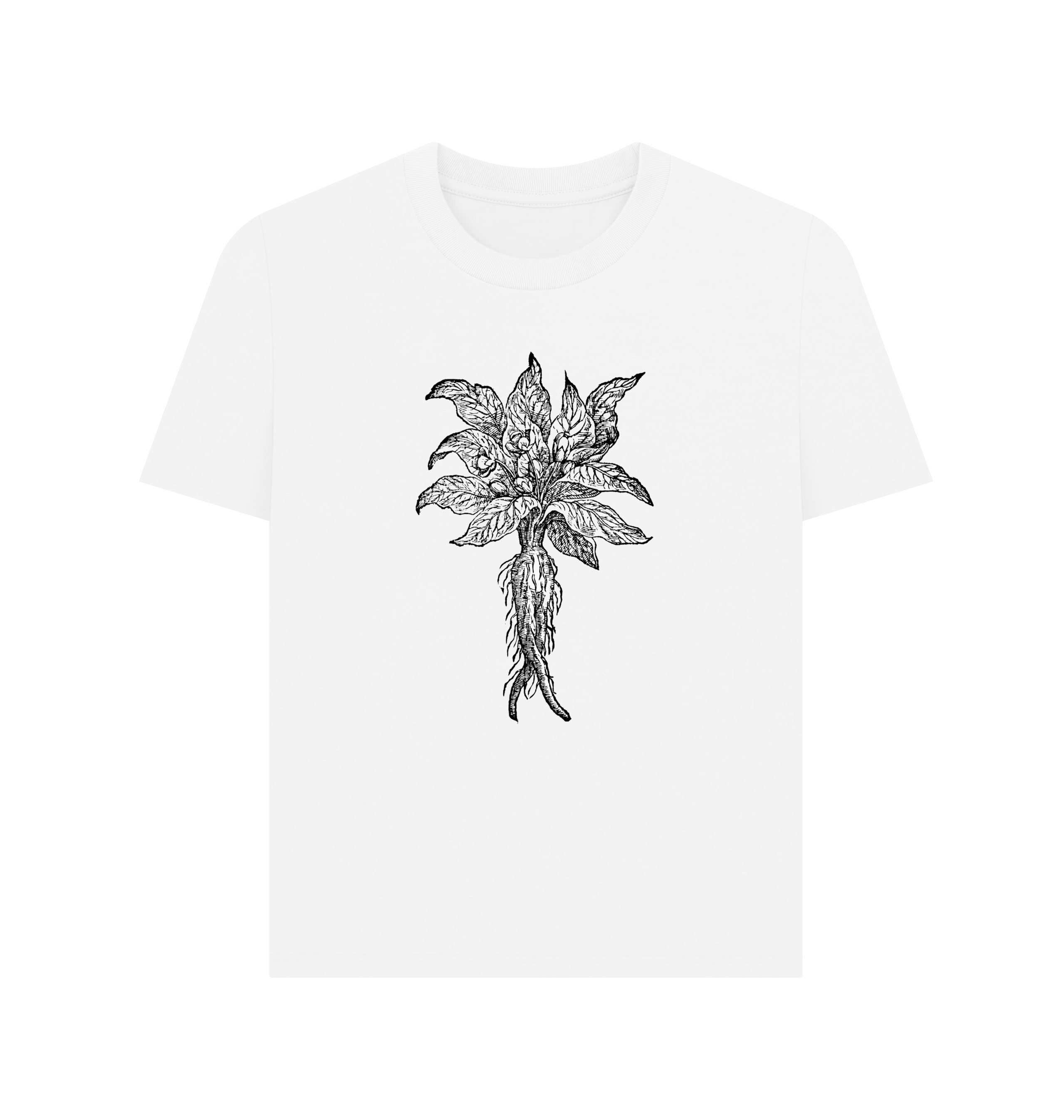 White Printed T-shirt Front