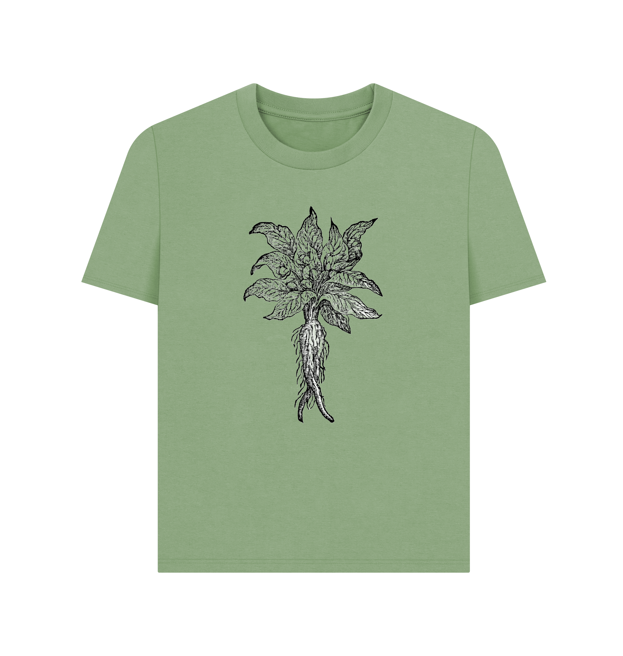 Sage Printed T-shirt Front