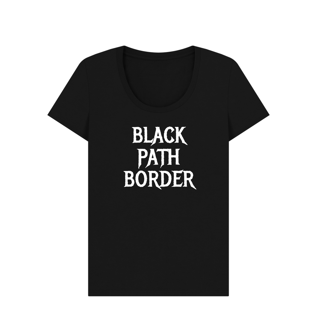 Black Printed T-shirt Front