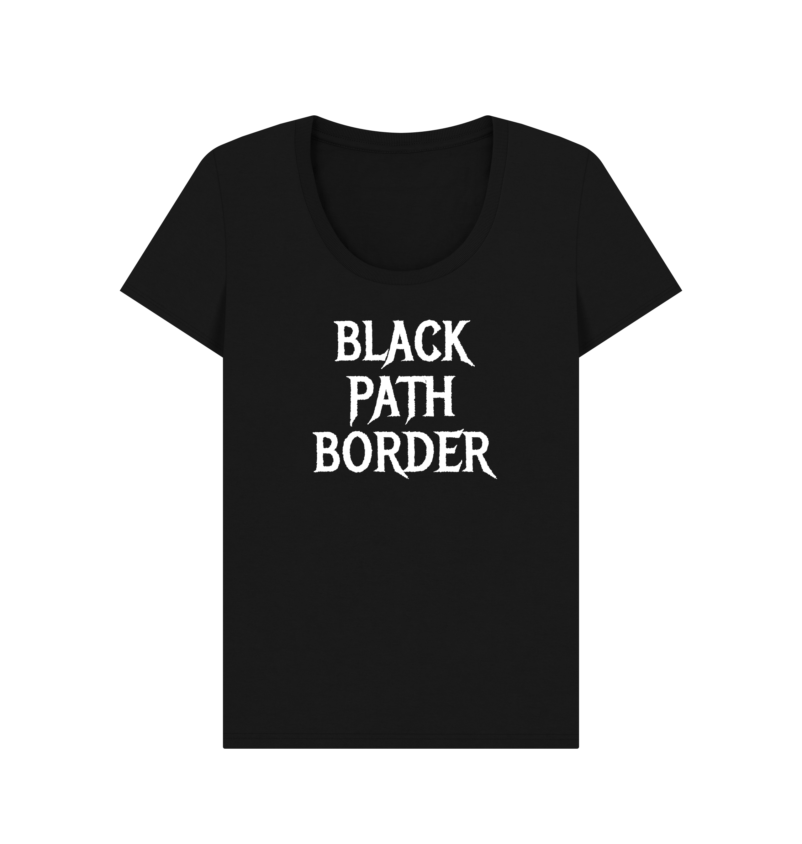Black Printed T-shirt Front