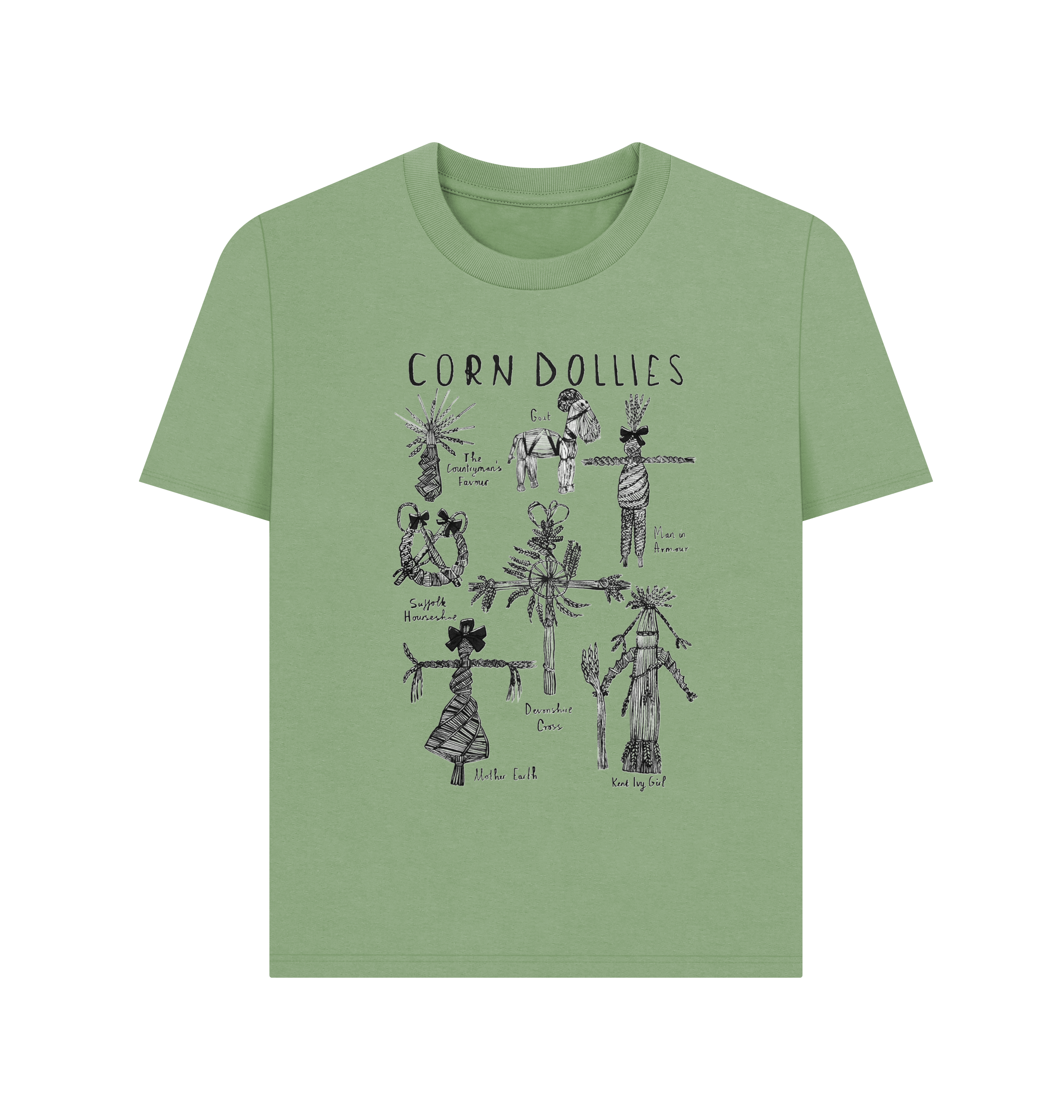 Sage Printed T-shirt Front