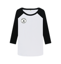 Black-White Printed Baseball T-shirt Front
