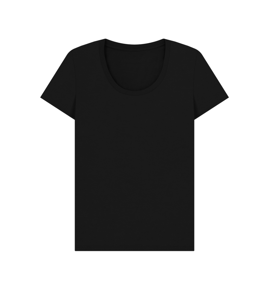 Black Printed T-shirt Front