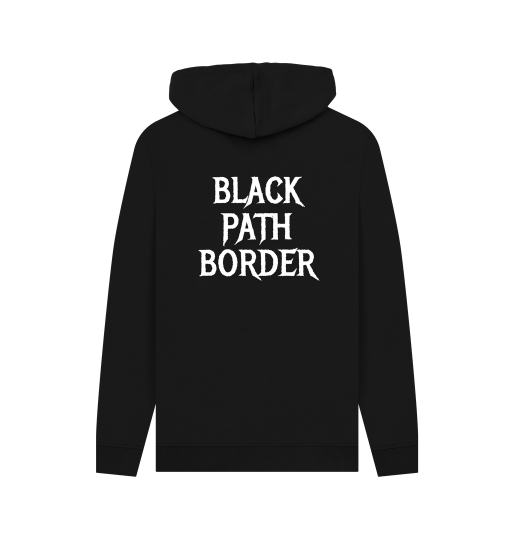 Black Printed Hoody Back