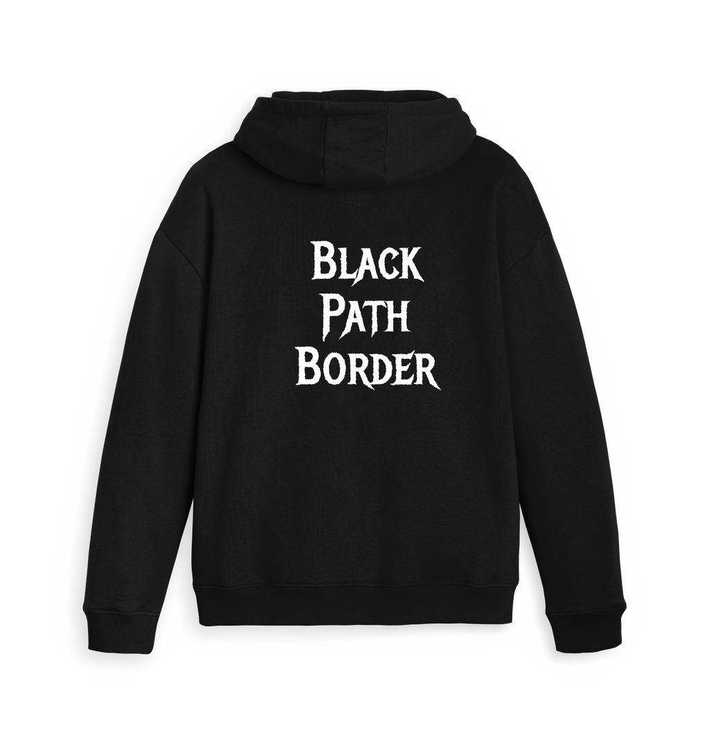 Black Zip hoody Back