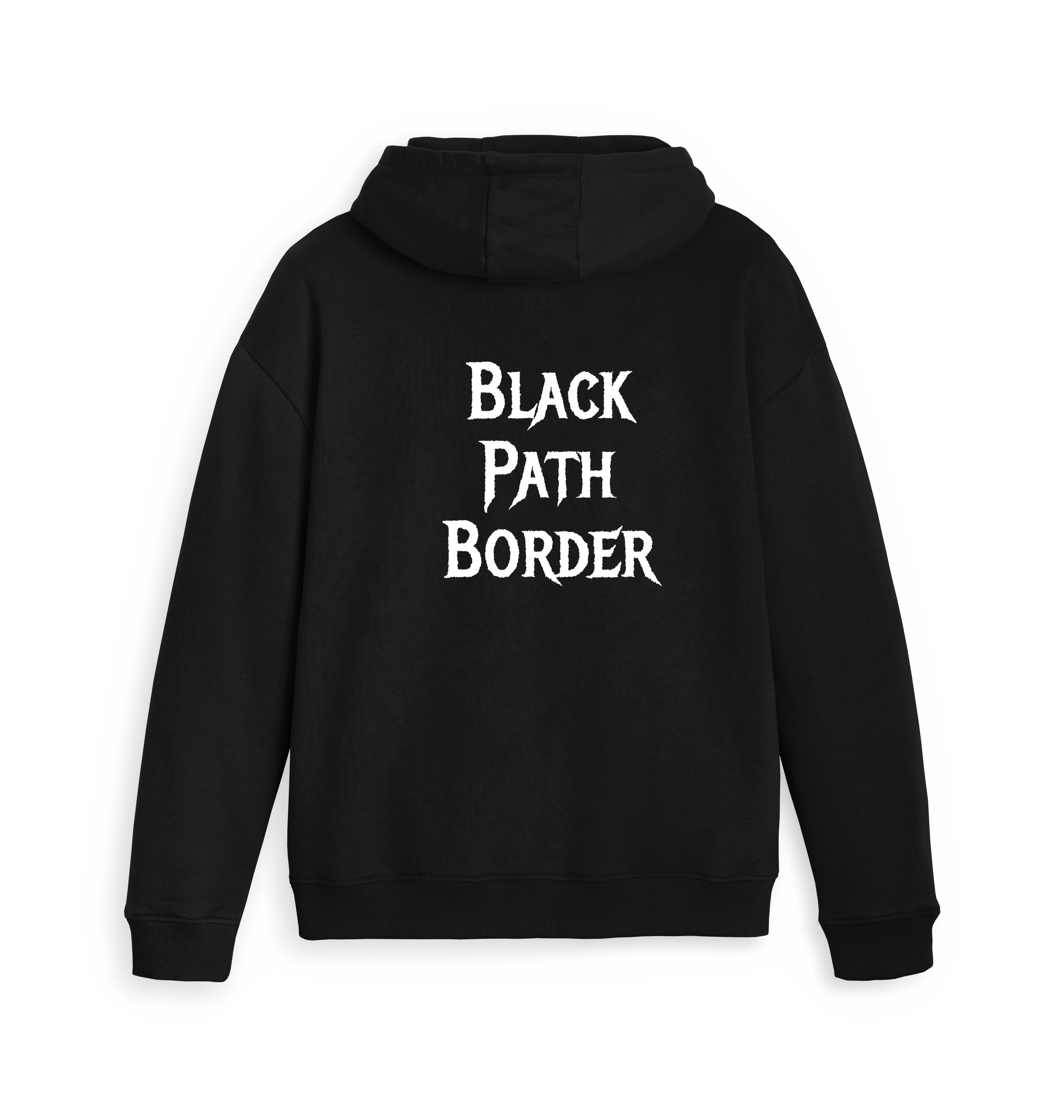 Black Zip hoody Back
