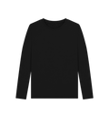Black Printed Long Sleeve T Shirt Front