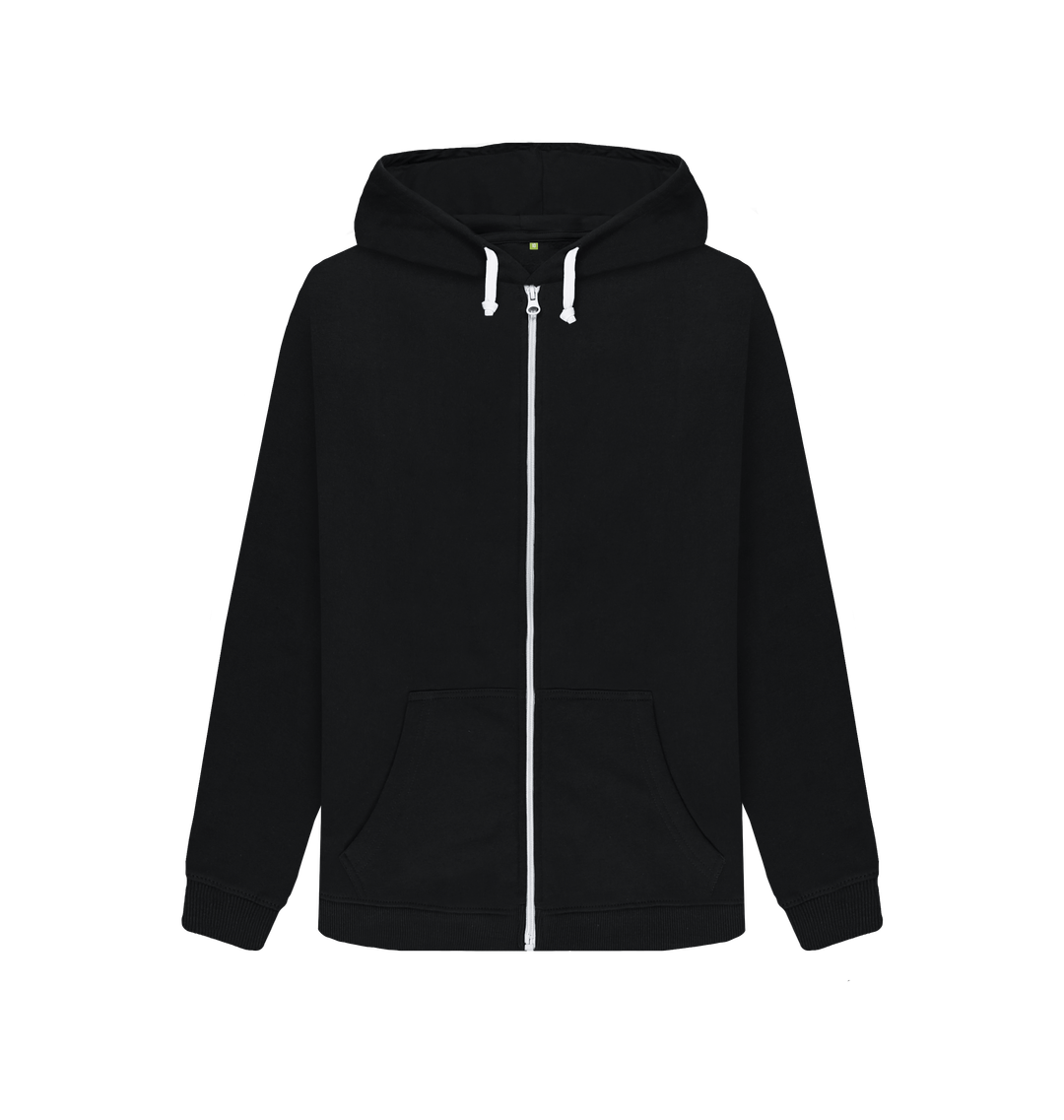 Black Zip hoody Front