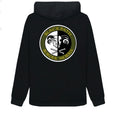 Women’s full zip hoodie Max’s green/ gold border