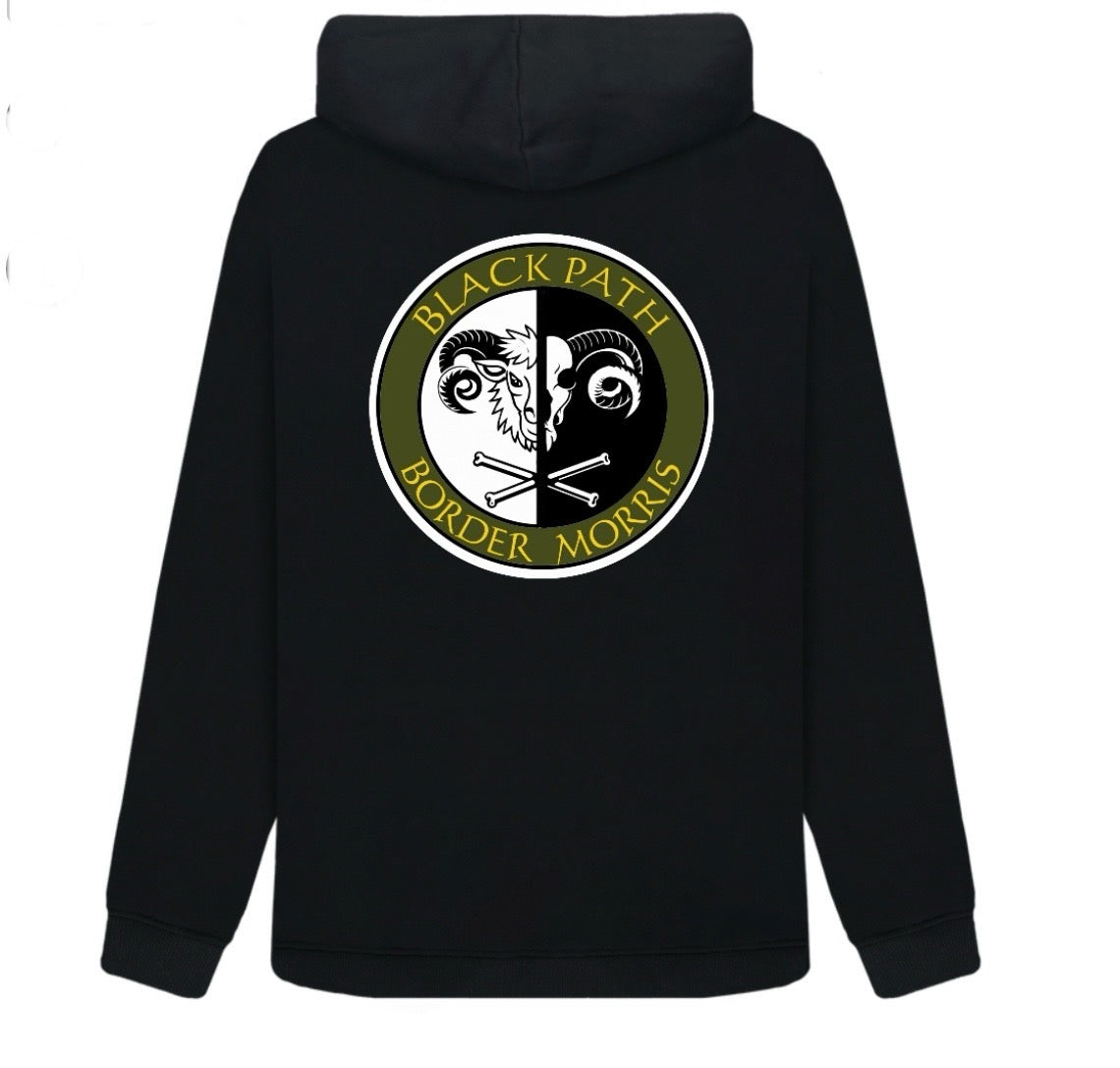 Women’s full zip hoodie Max’s green/ gold border