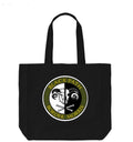 Black Path large black tote bag Max’s design green/gold