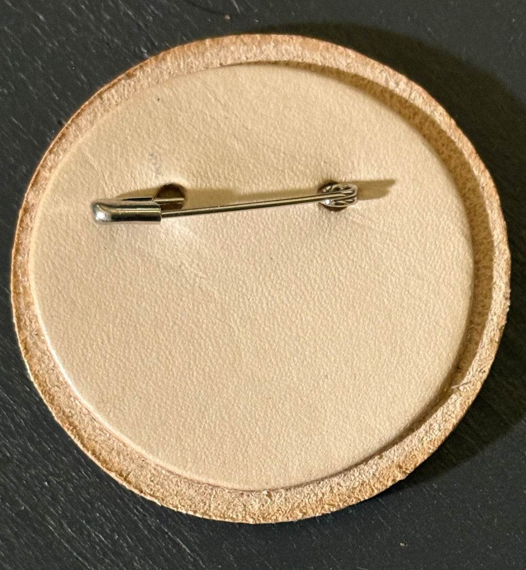 Black Path leather badge