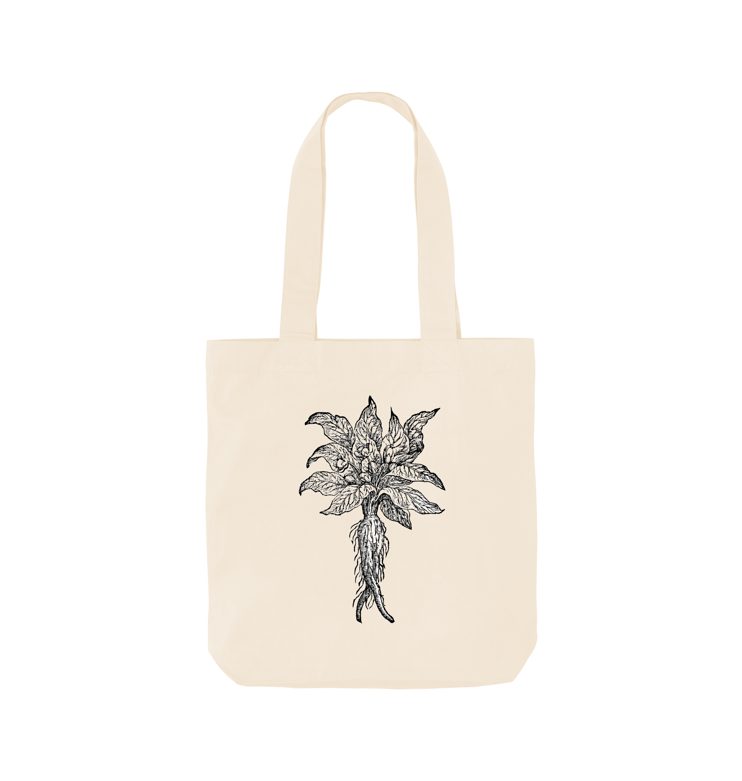 Natural Printed Bag Front