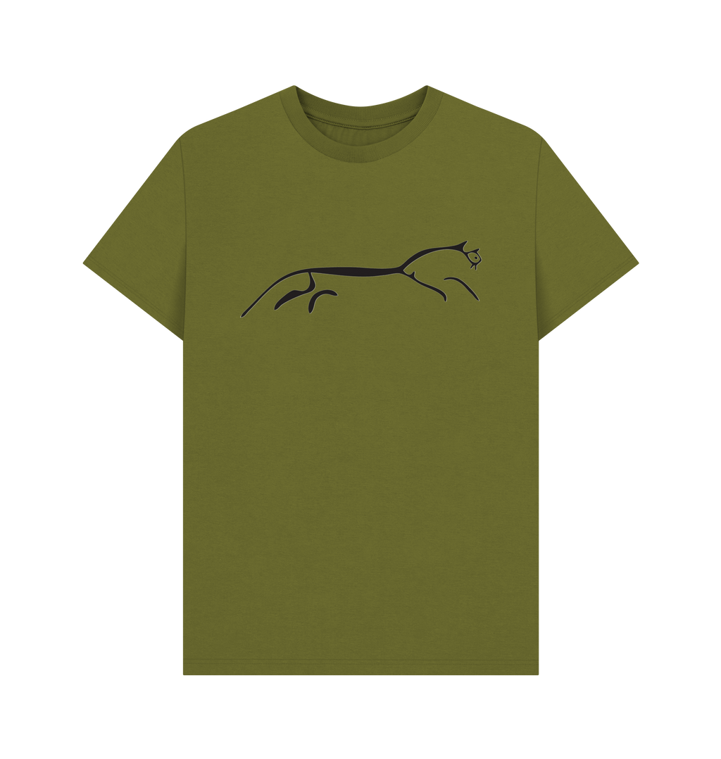 Moss Green Printed T-shirt Front