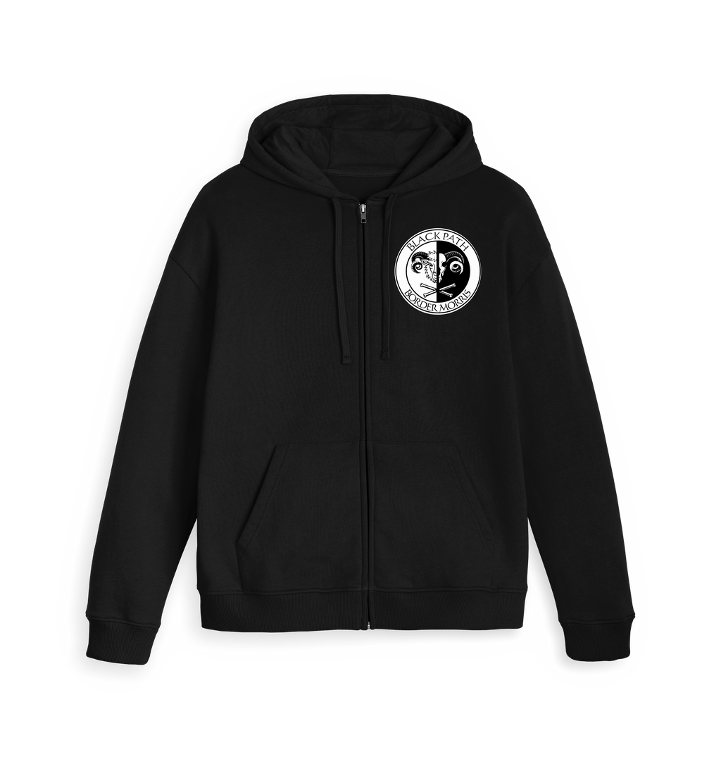 Black Zip hoody Front