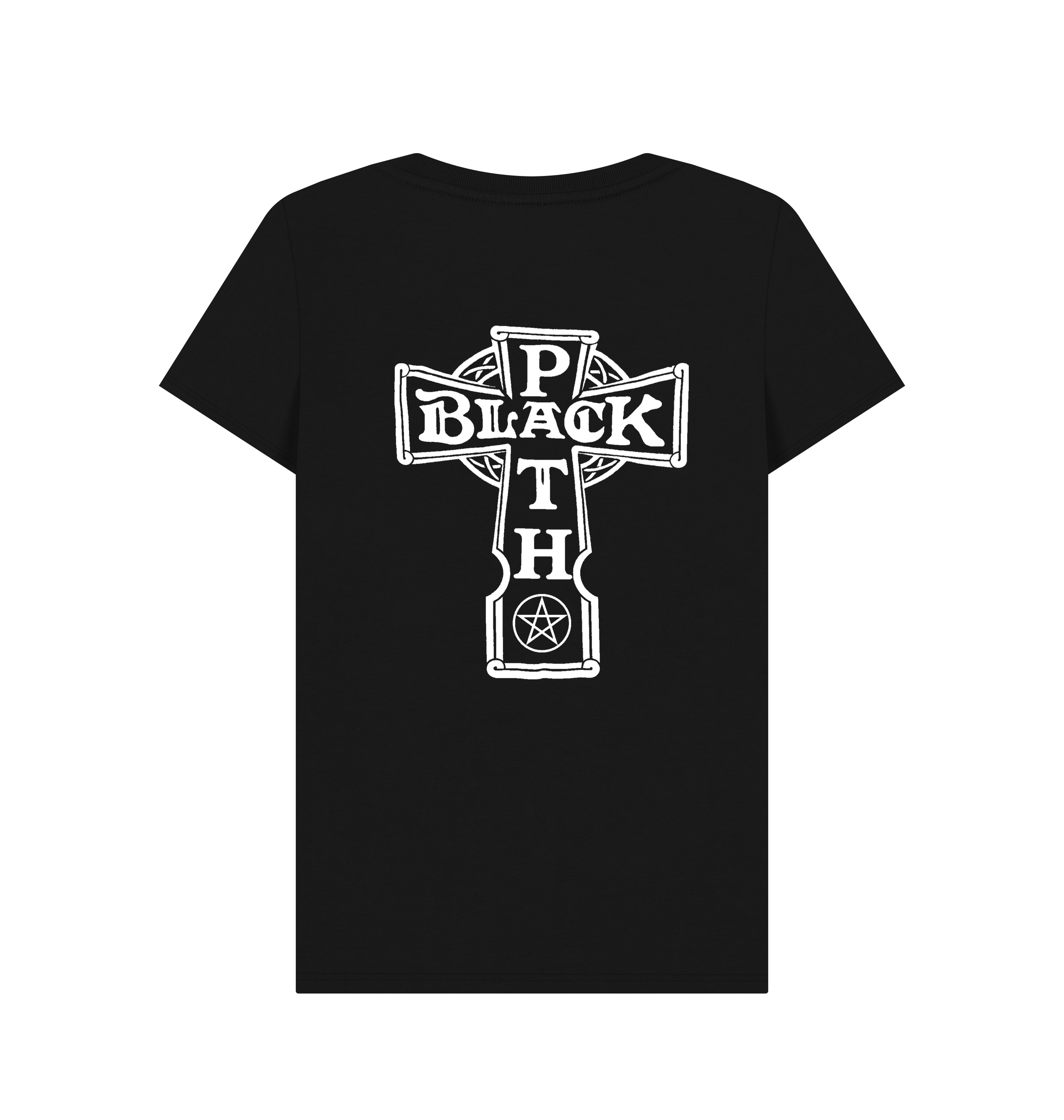 Black Printed T-shirt Back