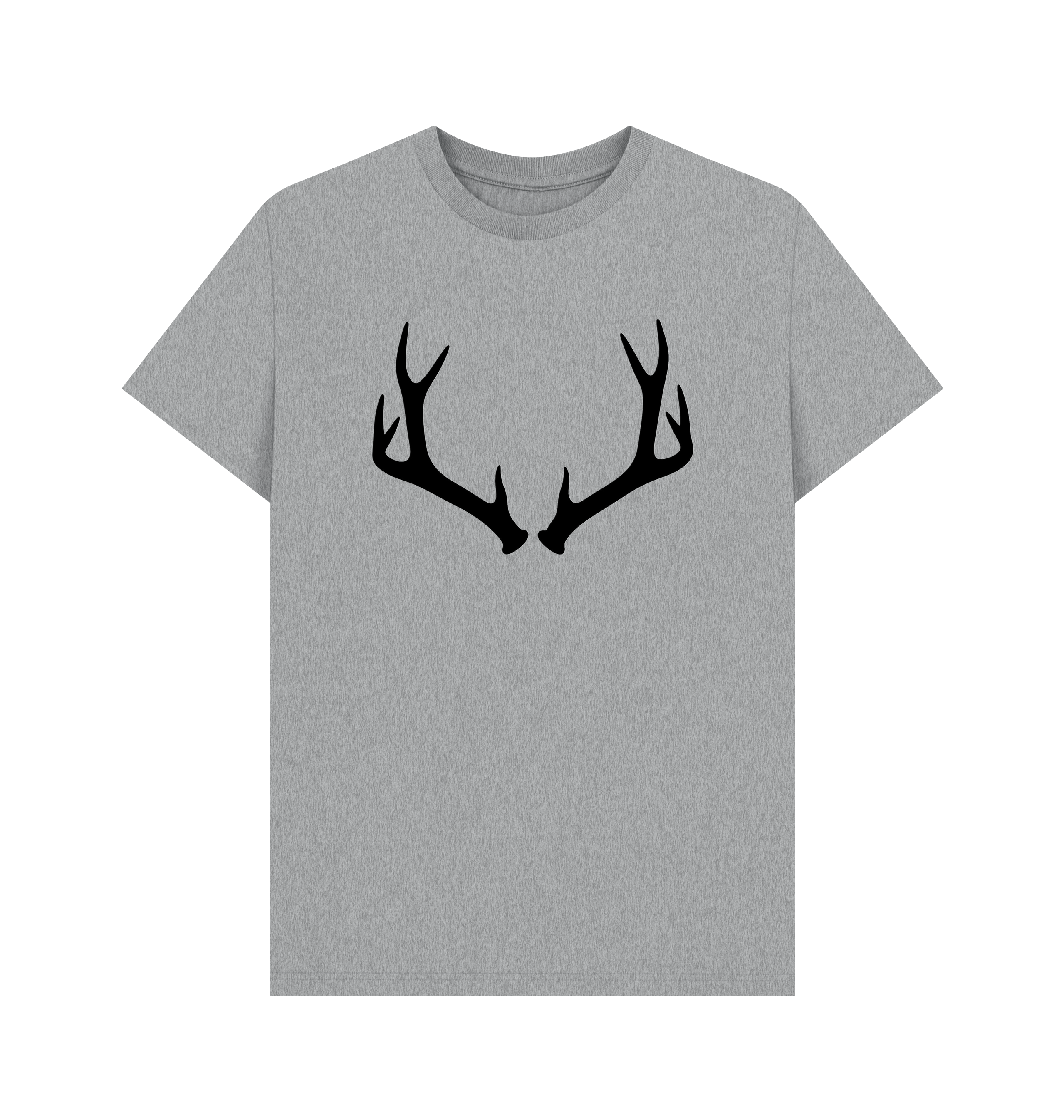 Athletic Grey Printed T-shirt Front