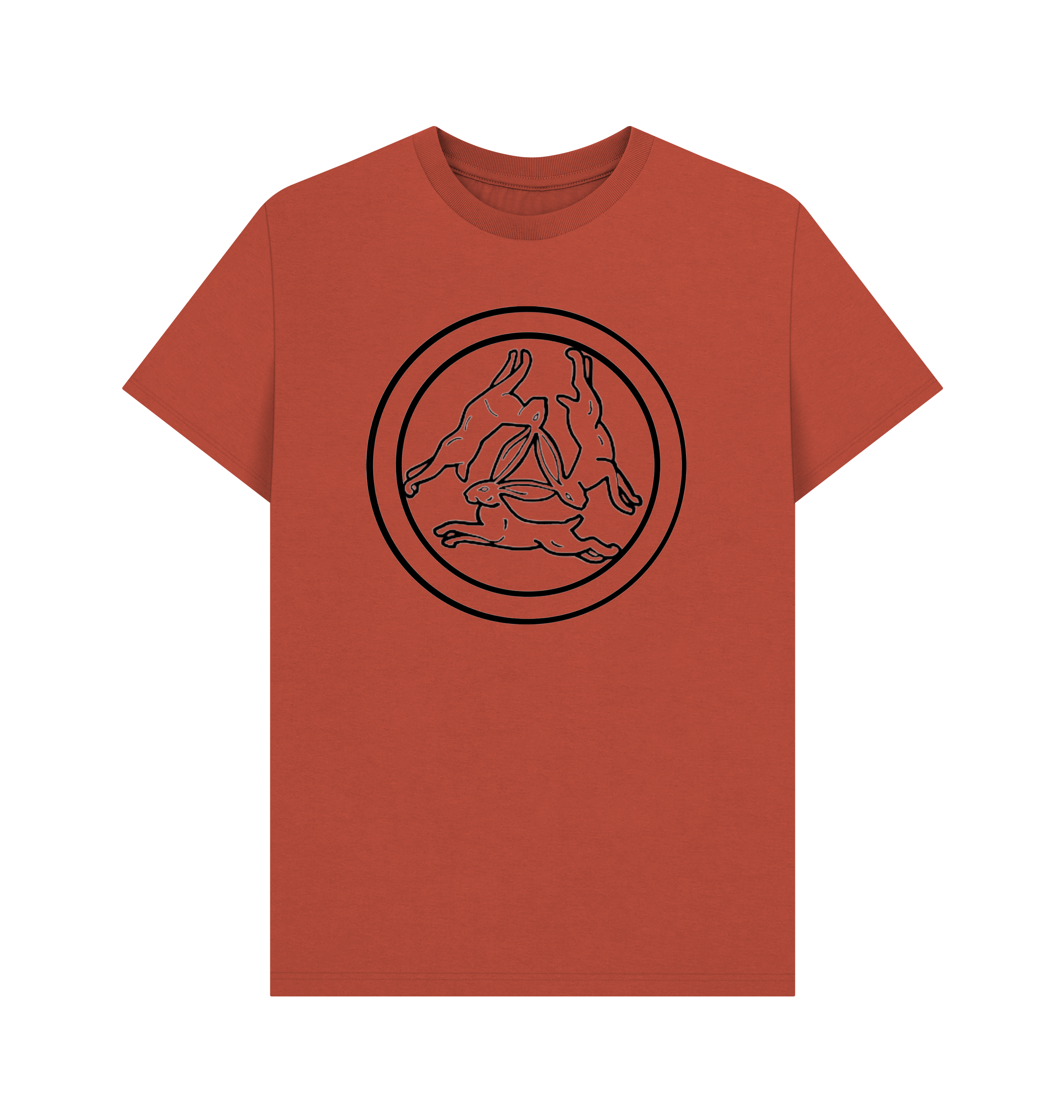 Rust Printed T-shirt Front