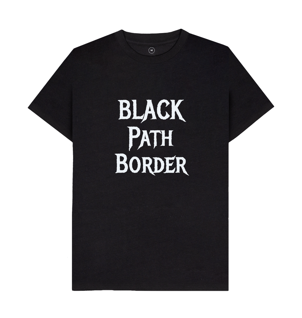 Black Recycled Printed T-Shirt Front